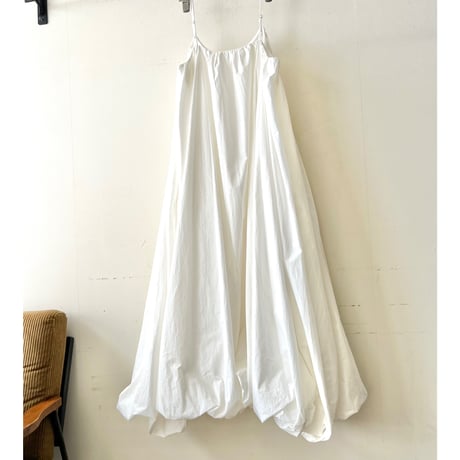 Balloon Silhouette Camisole Long Dress