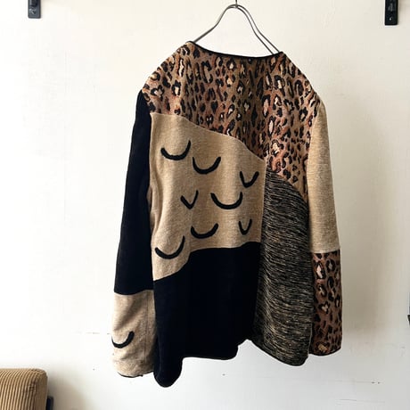 Vintage Leopard & Paisley Crazy Patchwork JKT