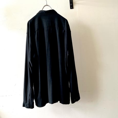 Vintage Embroidery Line Design Silk Shirt
