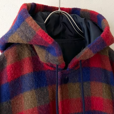 Vintage Plaid Pattern Wool Zip Hoodie