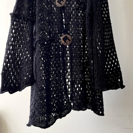 Vintage Crochet Knit Cardigan