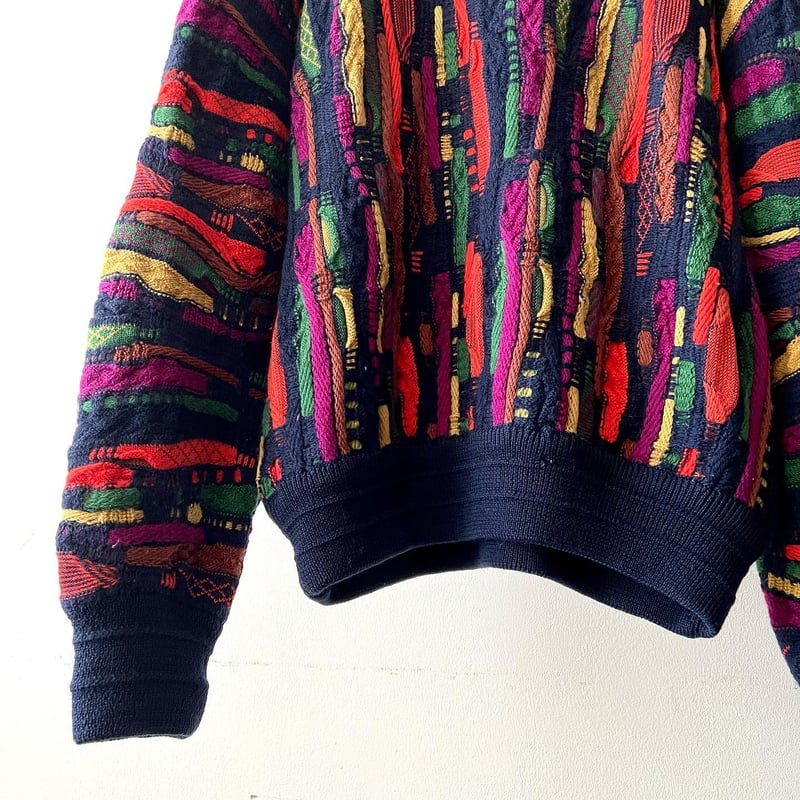 90's Limnos 3D Design Knit Sweater (made in Aus...