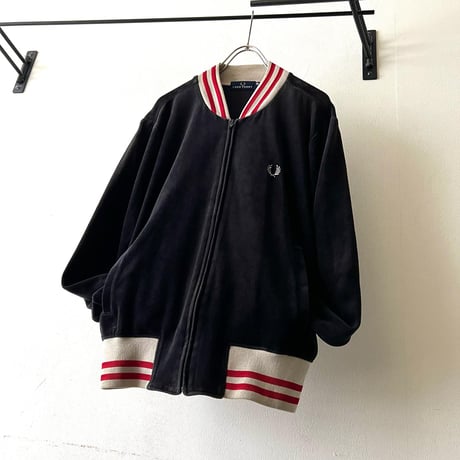 90's Fred Perry Embroidery Logo Velours Track JKT