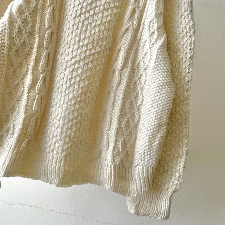 Euro Vintage Aran Knit Sweater