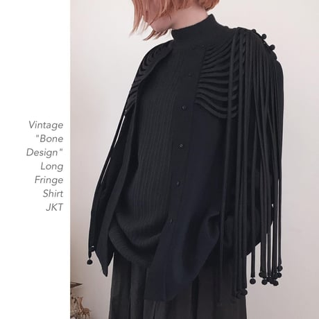 "Bone Design" Long  FringeシャツJKT