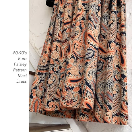 Vintage Paisley Patternワンピース