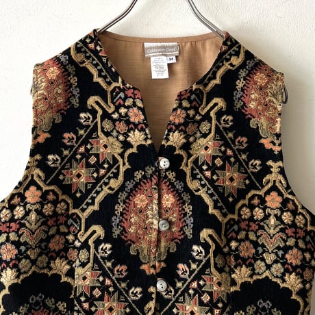 US Vintage Goblin Pattern Vest (made in USA)