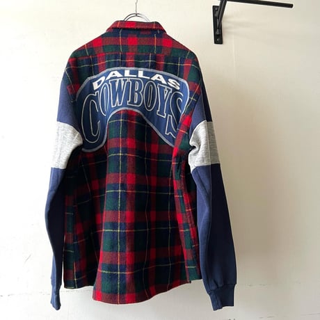 90's Levi's Check Pattern Sweat Sleeve Shirt