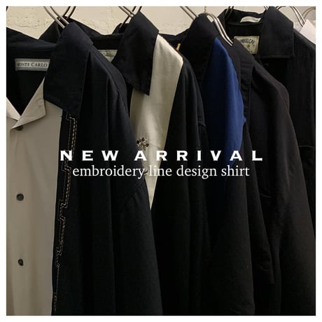 Embroidery Line Designシャツ