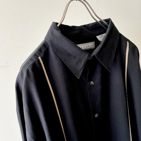 Vintage Line Design Rayon Shirt