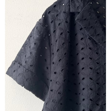 Banana Republic Cut Lace Design Blouse (黒)