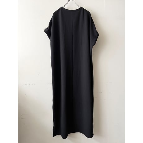 French Sleeve Round neck Long Dress