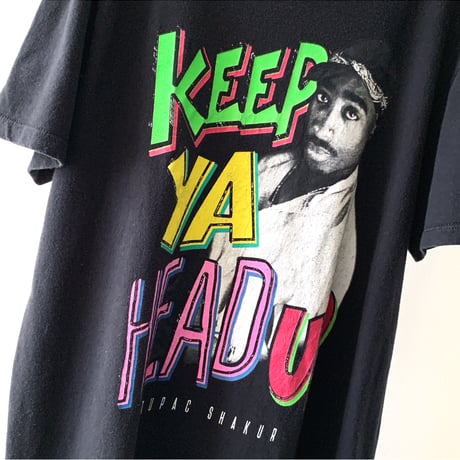2PAC 80-90's Like Design Print Tee