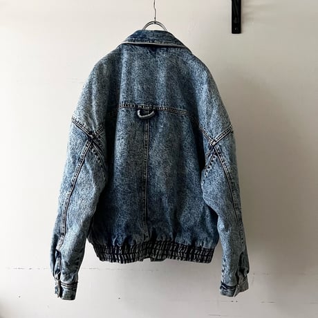 80-90's Bleach Denim Design JKT