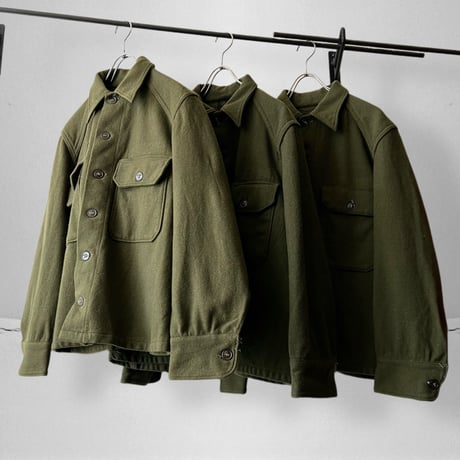 50's Vintage US Army OG-108 Wool Shirt JKT "korea shirt"(M)