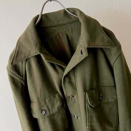 50's Vintage US Army OG-108 Wool Shirt JKT "korea shirt"(M)