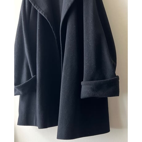 Vintage Melton Wool Cape Coat