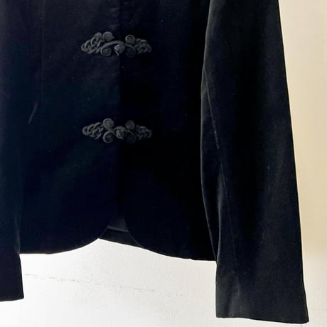 Vintage Cotton Velvet No Collar China JKT