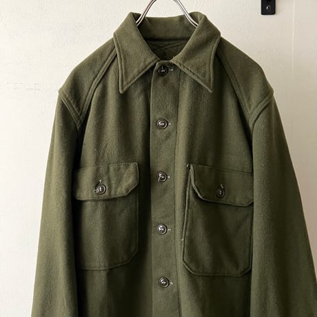 50's Vintage US Army OG-108 Wool Shirt JKT "korea shirt"(M)