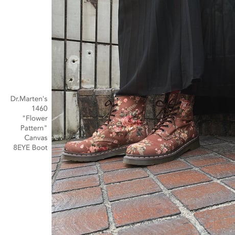 Dr.Marten's 1460 "Flower Pattern" Canvas 8EYEブーツ