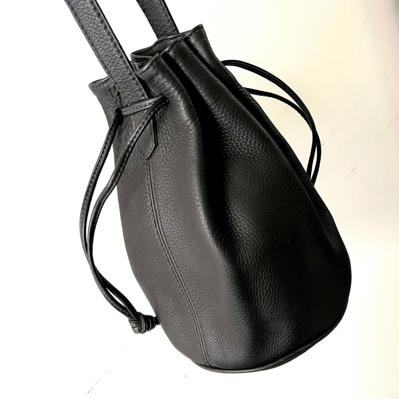 バッグ Coach Vintage Drawstring Backpack Black COACH Vintage Drawstring Buckle Backpack 529 Black Glovetanned