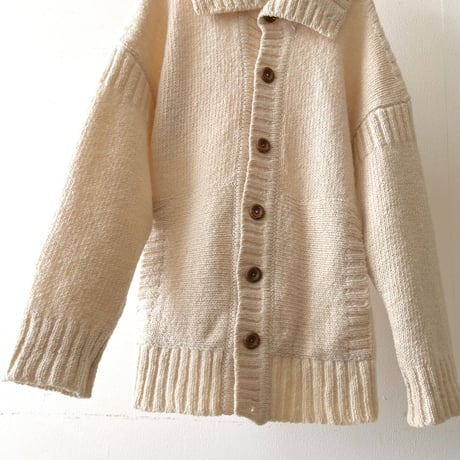 60-70's Gaeltairra Handloomed Aran Knit Cardigan (made in Ireland)