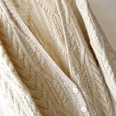 Vintage Aran Knit Cardigan