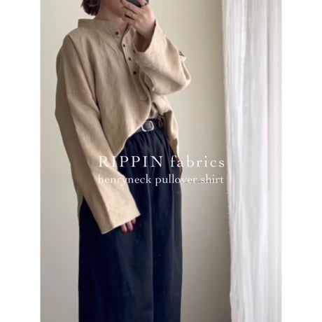 【受注用アイテム紹介】ヘンリーネックプルオーバーシャツ