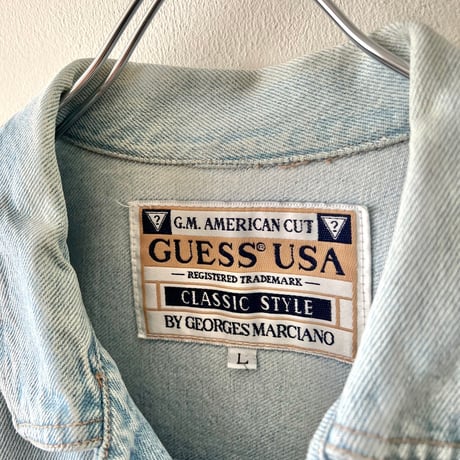 90's GUESS Denim Trucker JKT (made in USA)