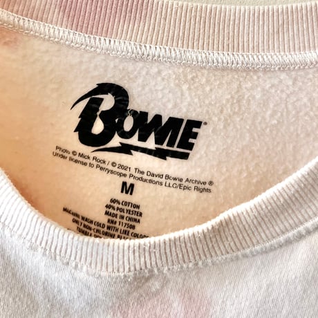 Artist Print Tie-dye Sweat "David Bowie"