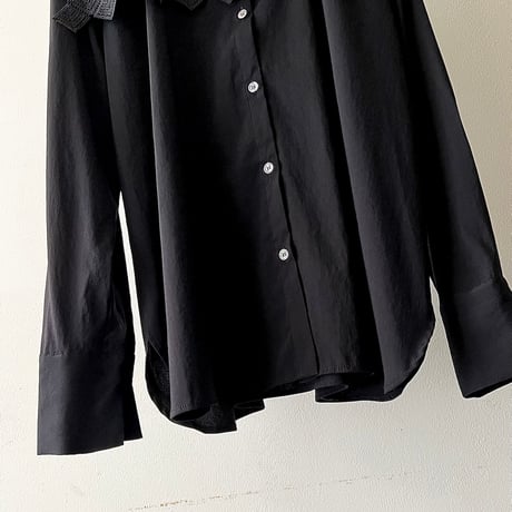 Lace Collar Design Shirt Blouse