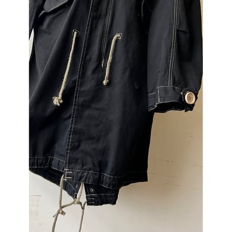 Black Dyed Remake M-51 type Fishtail Parka