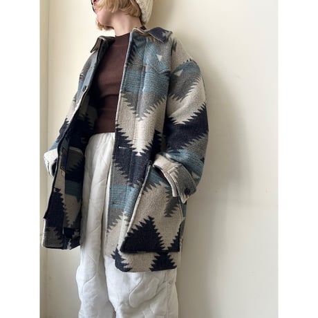 80's Ranch Next Native Pattern Rug JKT (made in England)
