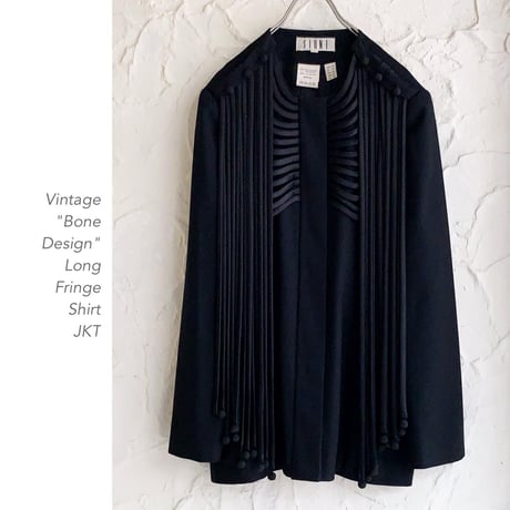 "Bone Design" Long  FringeシャツJKT