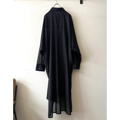 Black Color Dolman Sleeve Maxi Dress