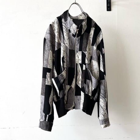 80's Geometric Design Short JKT