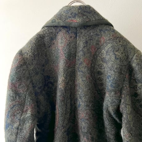 Euro Vintage Paisley Pattern Wool JKT (made in italy)