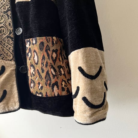Vintage Leopard & Paisley Crazy Patchwork JKT
