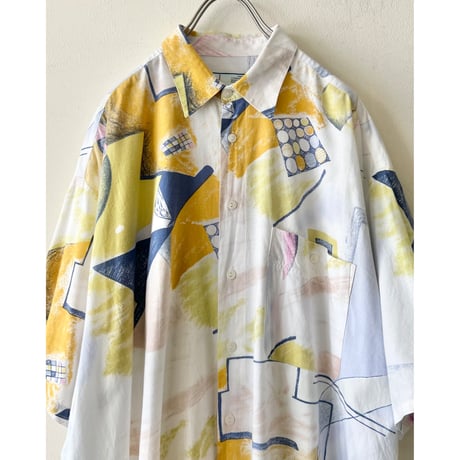 90's Euro Art Pattarn Shirt
