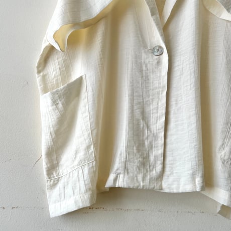 Rayon Over Silhouette Half Sleeve Shirt JKT
