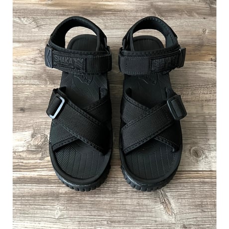 SHAKA Cross Strap Platform Sandal (size : 24.0cm)