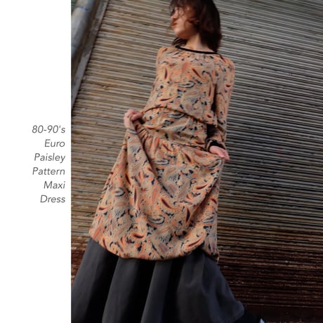 Vintage Paisley Patternワンピース