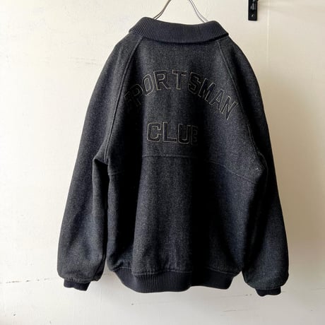 90-00's Wool Melton Logo Design Award JKT