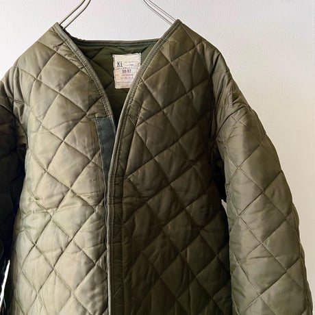 80's Dutch Army No Collar Quilting Liner JKT (deadstock)
