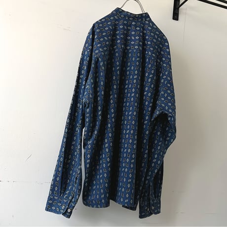 "Remake" Geometric Pattern China Shirt