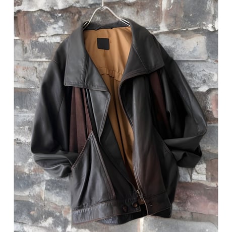 Euro Vintage Leather DB JKT | Taffee online store