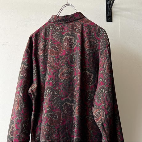 Vintage Paisley Patternシャツブラウス
