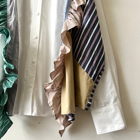 GENE HEAVENS(jp) Remake Like Frill Design Over Shirt