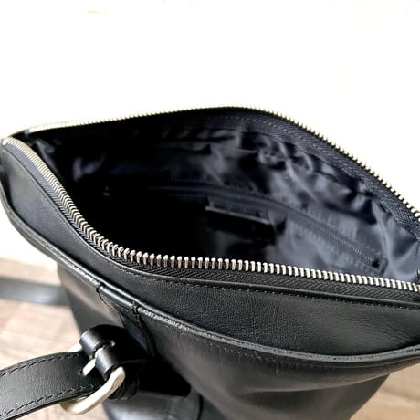 agnes b. Leather Duffle Shoulder Bag