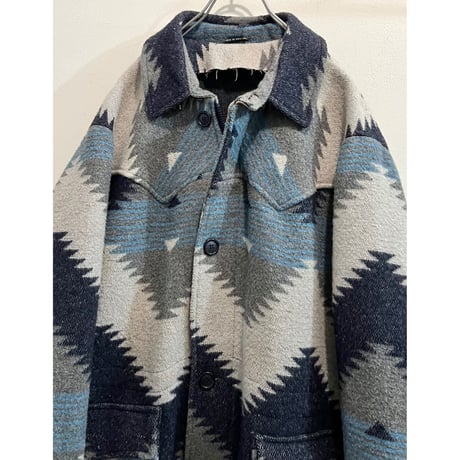 80's Ranch Next Native Pattern Rug JKT (made in England)